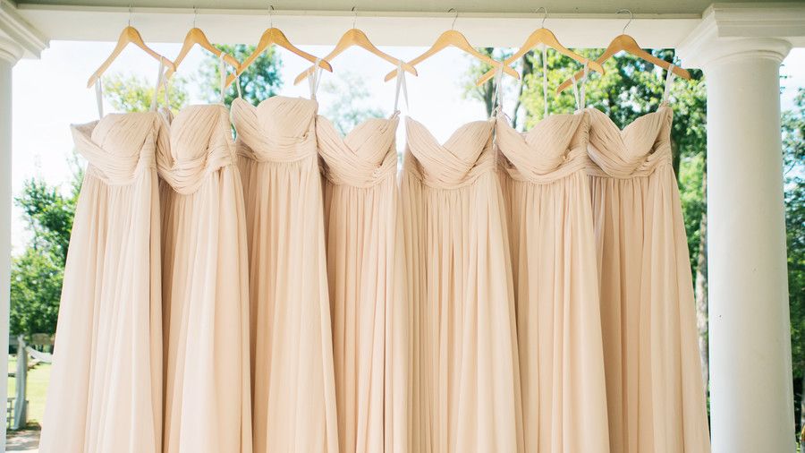 Sonrojo Bridesmaid Dresses Hanging