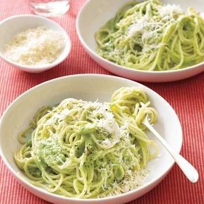 спагети with broccoli pesto recipe