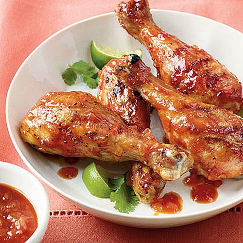 Picante Honey-Lime Grilled Drumsticks