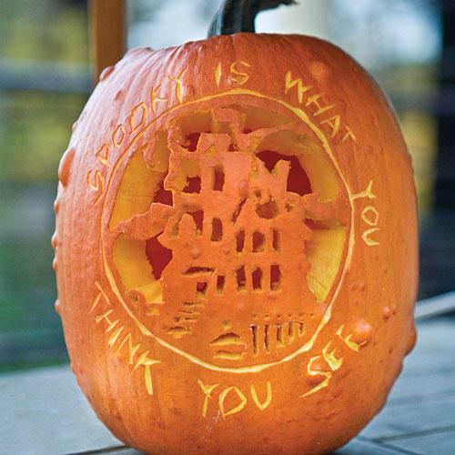 тиква Carving Ideas: Message Pumpkin