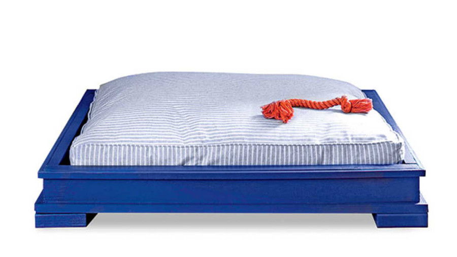 أزرق DIY Dog Bed