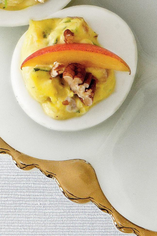 Georgia Peach Deviled Eggs