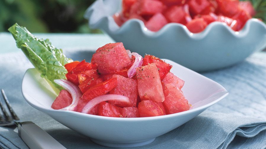 Tomato-and-Meloun Salad