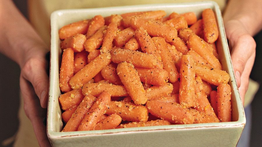 Acción de gracias Dinner Side Dishes: Orange-Ginger-Glazed Carrots Recipe