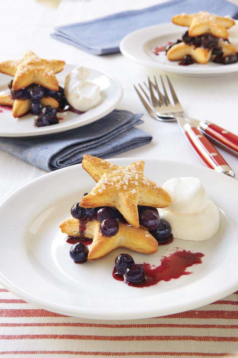 Cuarto of July Menu: Blueberry Cobbler with Sugared Star Shortcakes