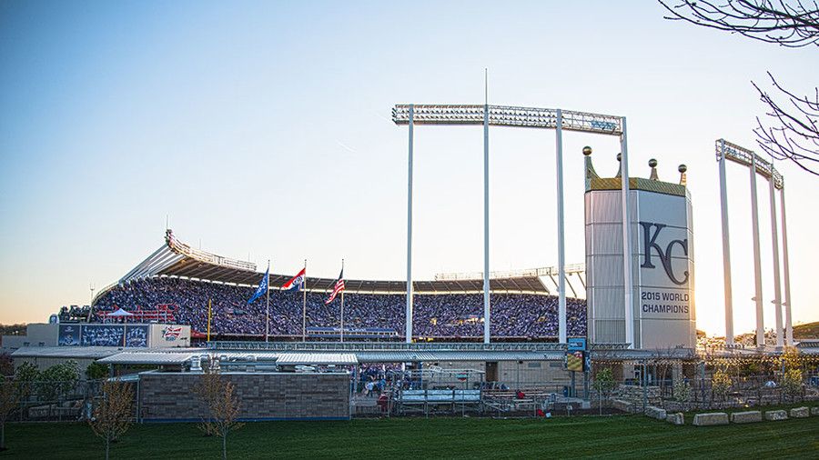 Kauffman Stadium in Kansas City, MO