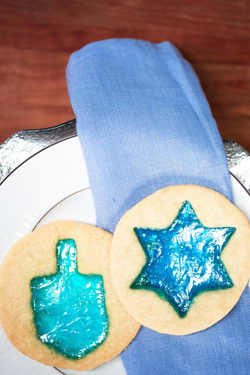 Stained-Glass Hanukkah Cookies