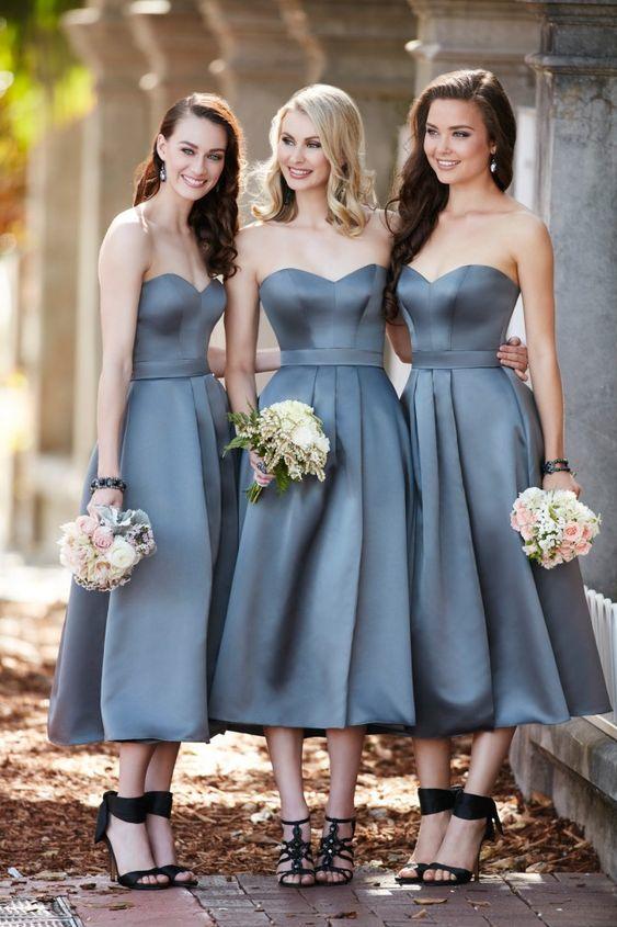 2017 Bridesmaid Dress Trends Tea Length 1