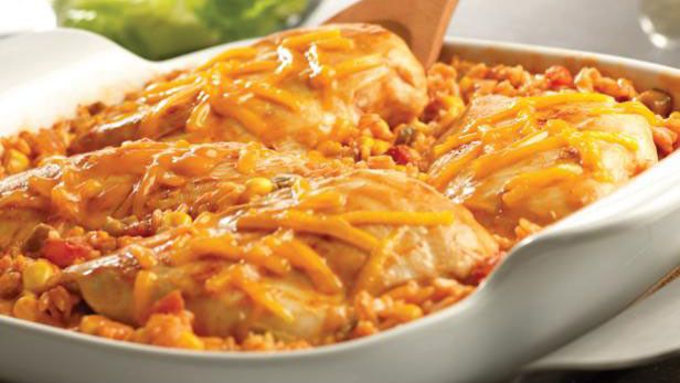 Tex-Mex Chicken and Rice Bake