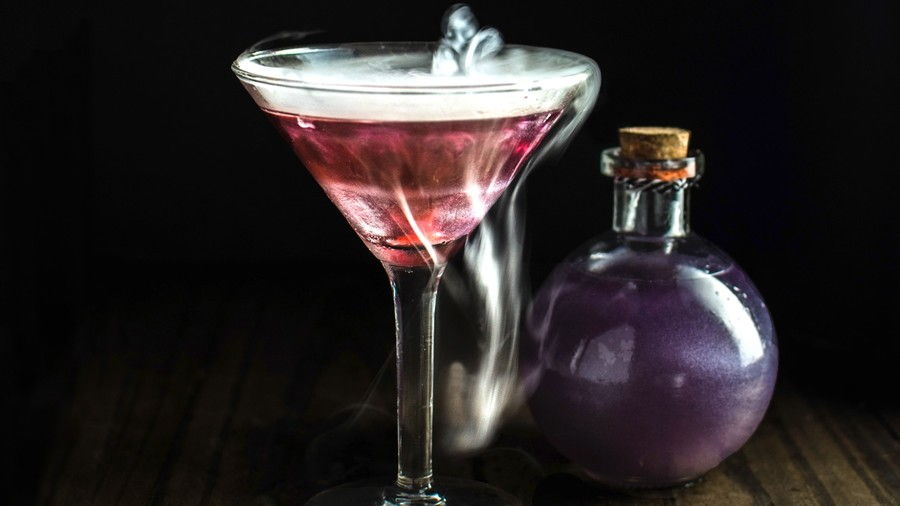 The Witches Heart Halloween Cocktail