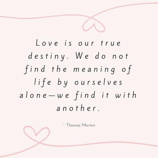 トーマス Merton Love Quote