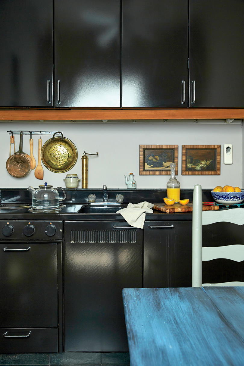 Oscuro Metal Kitchen Cabinets 