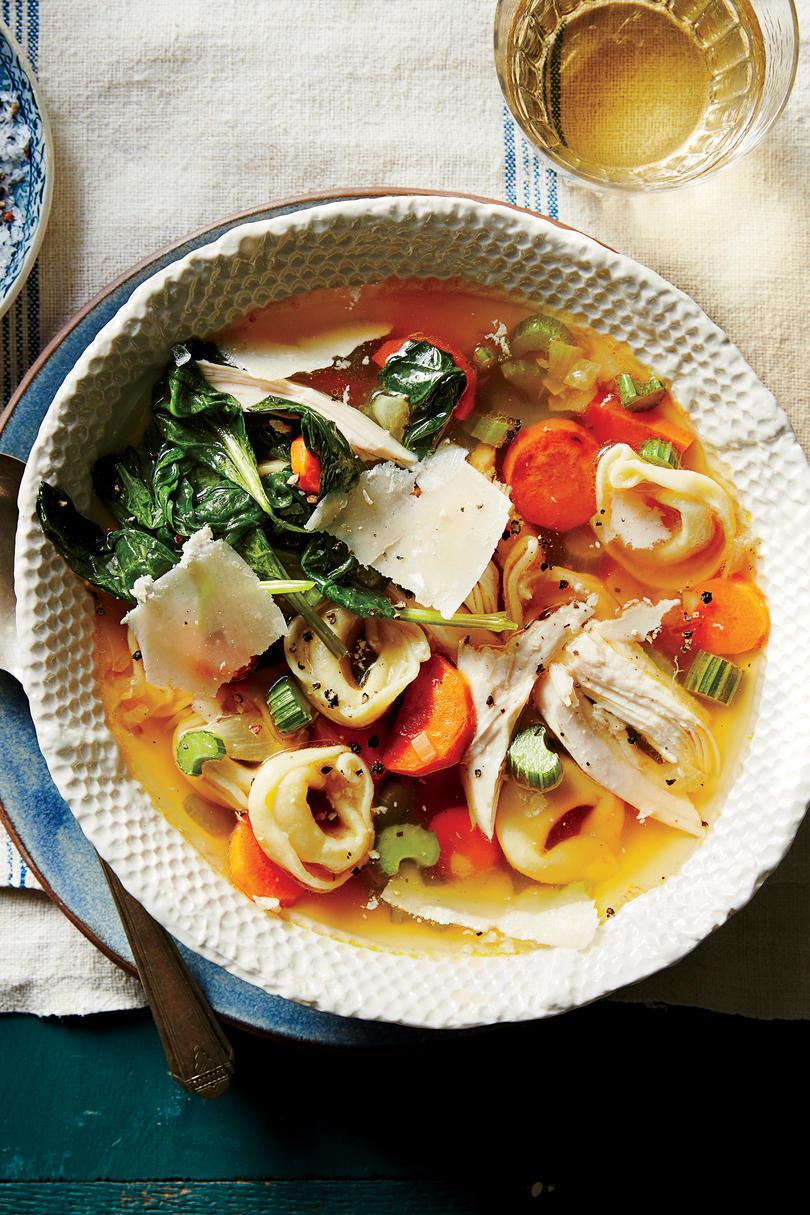 pavo Tortellini Soup with Greens