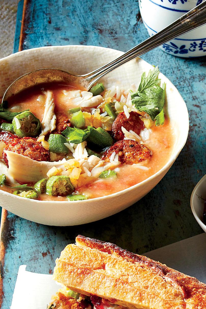 Gumbo-Style Turkey Soup