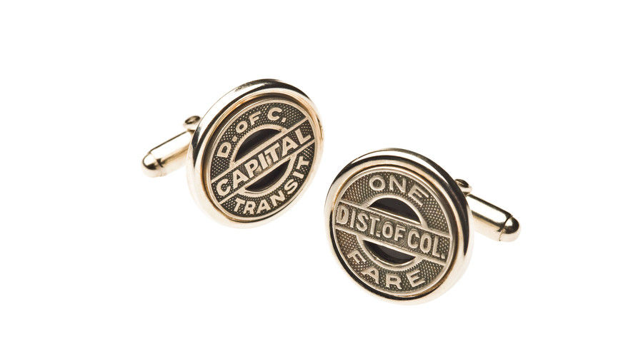 Del Sur Christmas Vacations: Gifts from Washington, D.C. Trolley Tokens Cuff Links