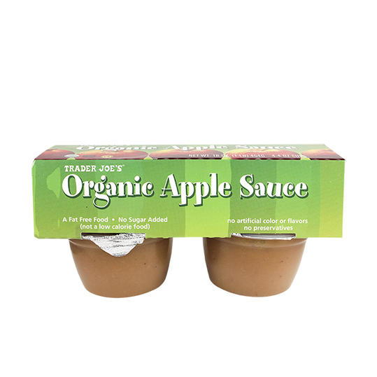 Orgánico Apple Sauce Trader Joe's