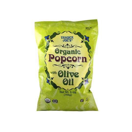 オーガニック Popcorn with Olive Oil Trader Joe's