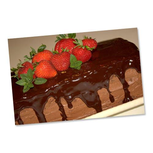 ثلاثي Chocolate Ganache Cake