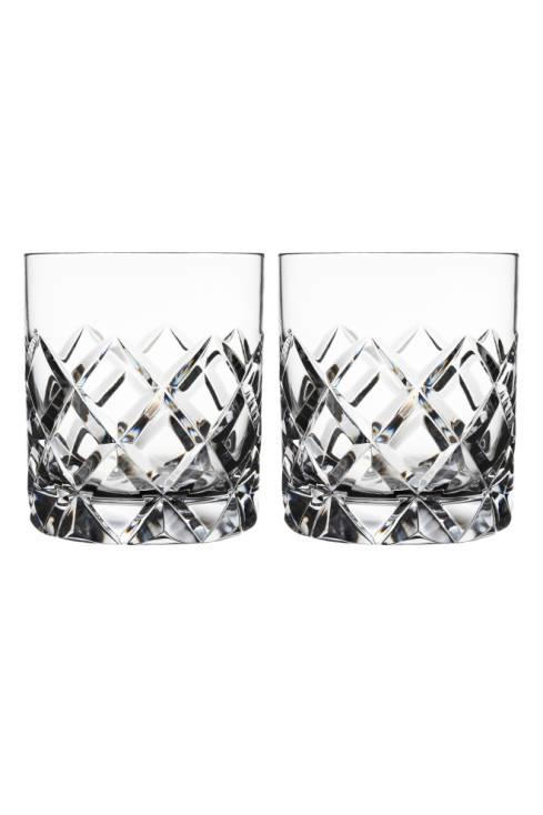 Sofiero Set of 2 Crystal Old Fashioned Glasses