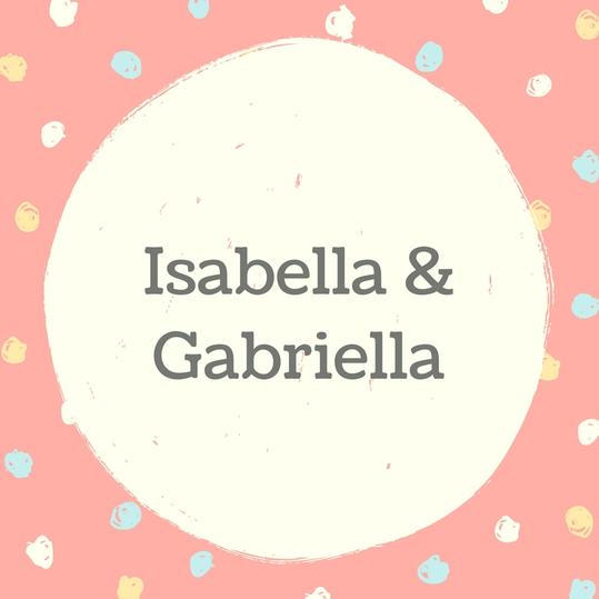 Dvojče Names: Isabella and Gabriella
