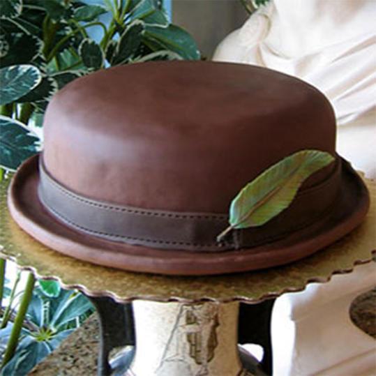 Bowler Derby Hat Cake
