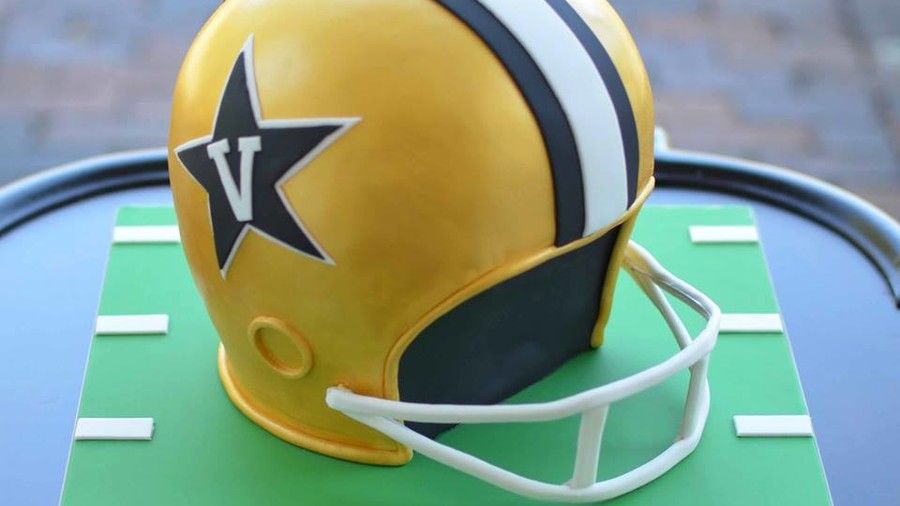 Vanderbilt University Football Helmet Grooms Cake