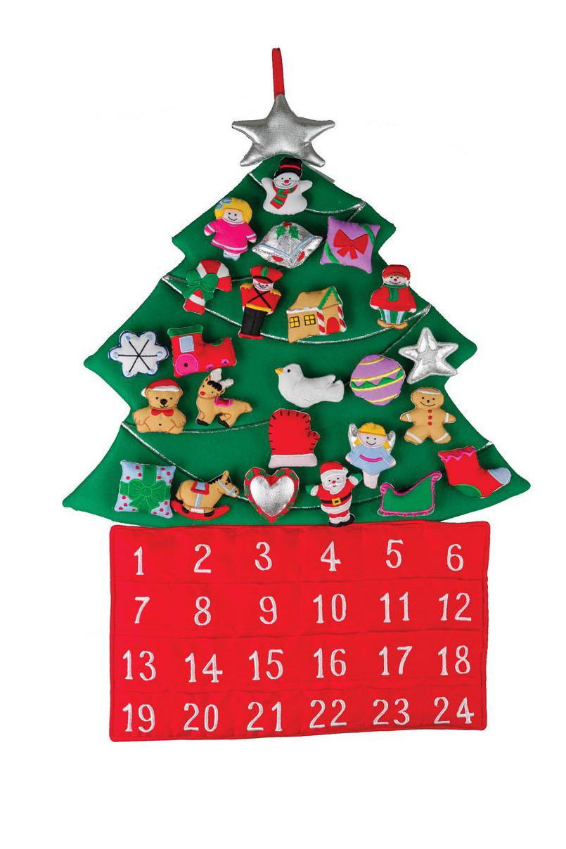 Navidad Tree Fabric Advent Calendar