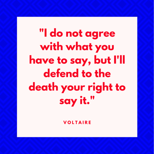 Voltaire on Free Speech