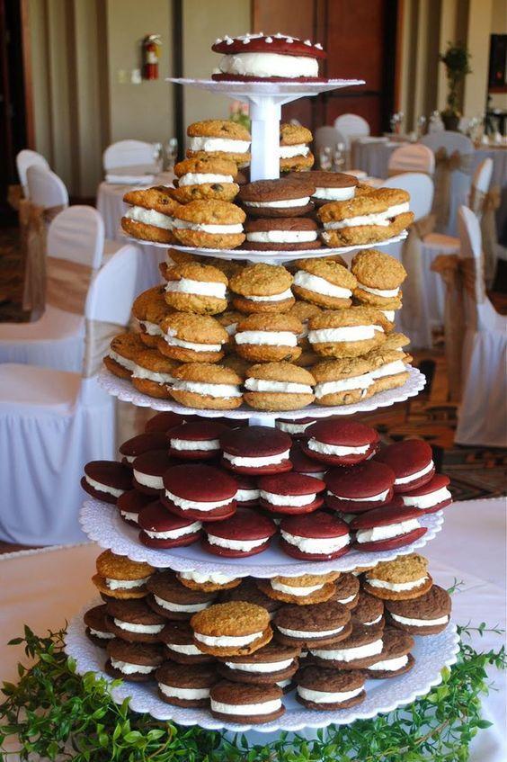 الصاخبة Pie Tower Wedding Cake