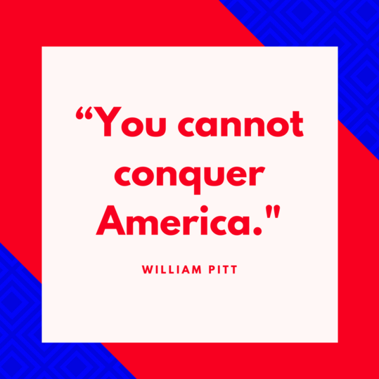 Уилям Pitt on America