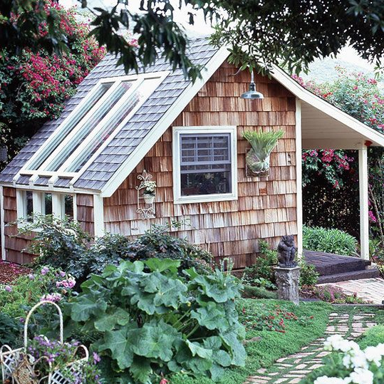Shingle Garden Shed and Greenhouse