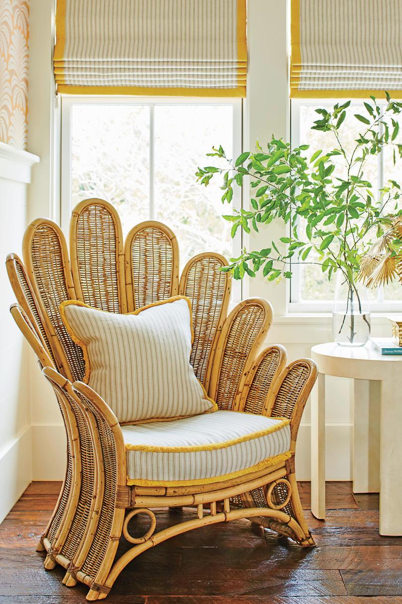 الأصفر Bedroom Vintage Chair